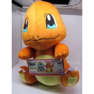 NEW / Tags Pokemon Charmander Plush Sun & Moon Bandai Spirits Banpresto Toreba